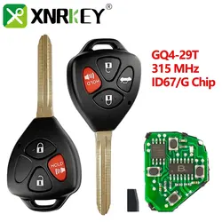 XNRKEY Q4-29T Smart Car Key 315Mhz per Toyota Corolla 2010 2011 2012 2013 Transponder 315Mhz ID67/G Chip opzionale