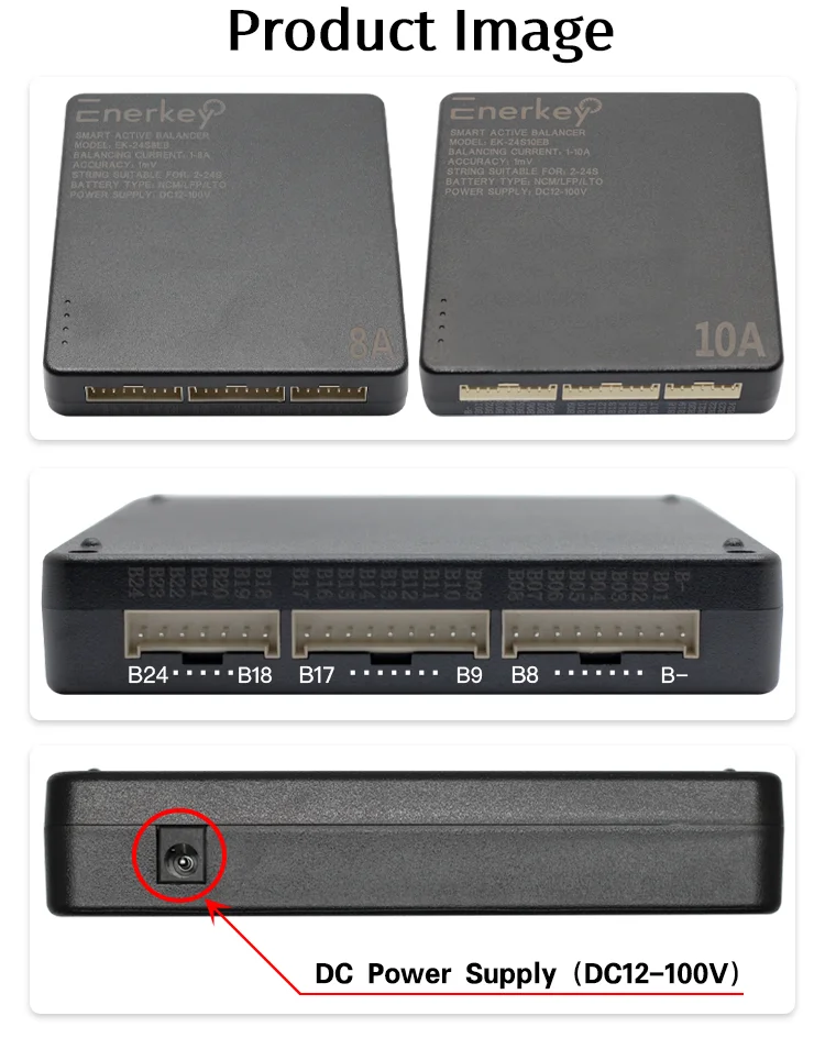 Enerkey EK-24S8EB 1A~8A 2S~24S Smart Active Balance li-ion /Lifepo /LTO Battery Active equalization