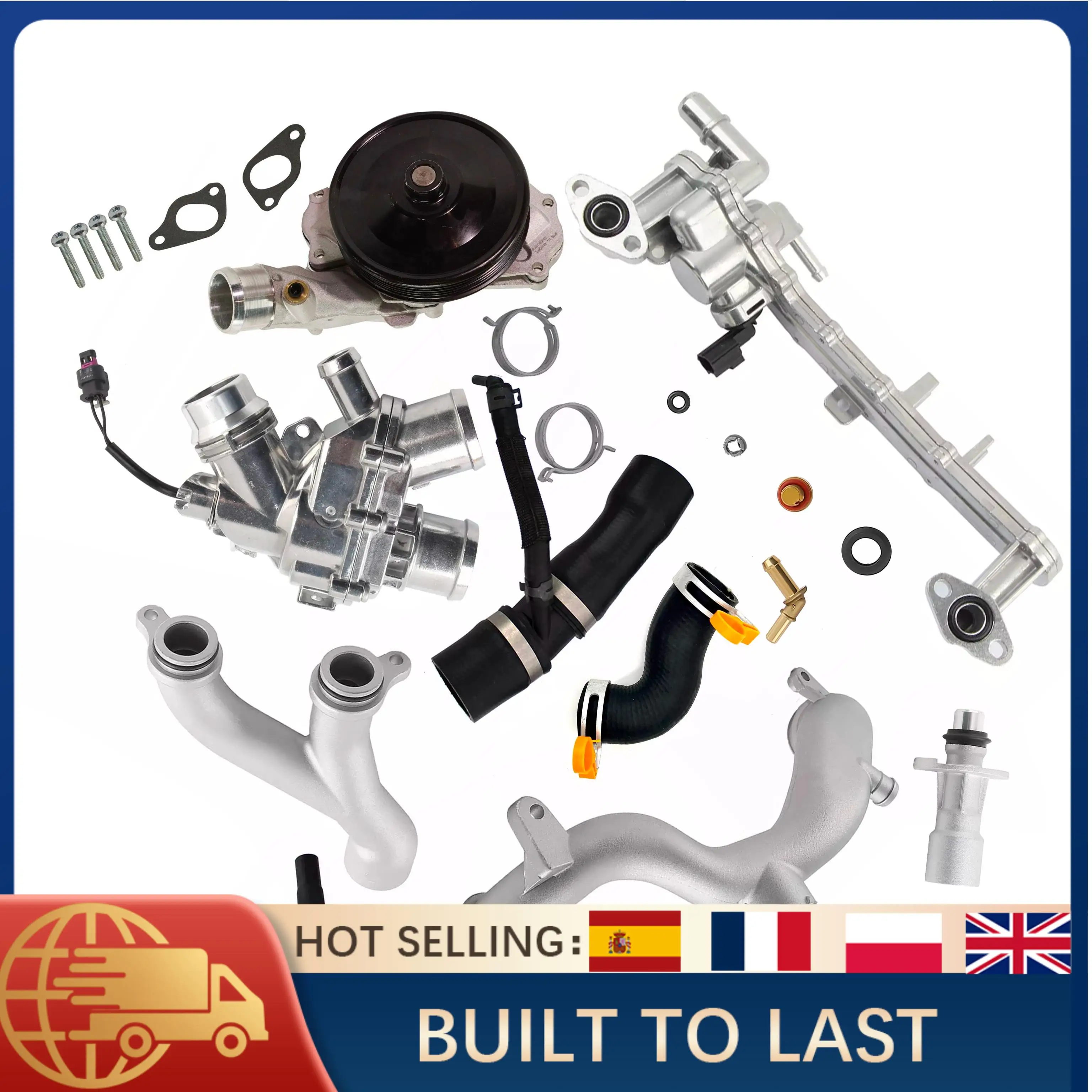 

LR122709 LR092992 AJ813909 Cooling System Kit For Jaguar F-Pace F-Type XF XJ 2014-2020 Land Rover 5.0L V8 Engine Parts