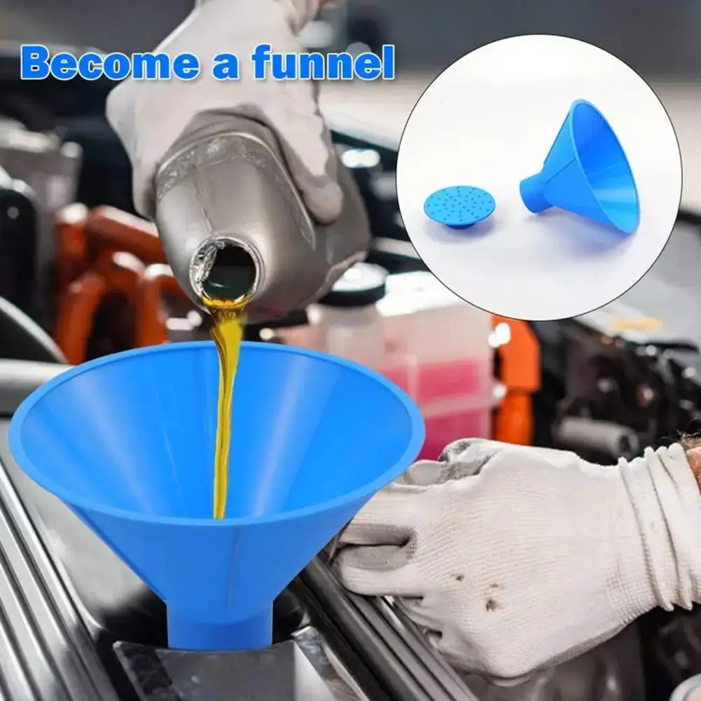 Winter Auto Car 2 In 1 Window Windshield Ice Scraper Shaped Oil Funnel Snow Remover Deicer Cone Tool Scraping Round Deicing Tool