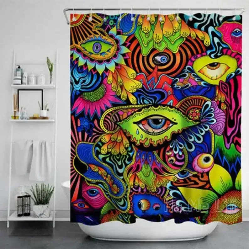 

Eye Art Design Shower Curtain Personalized Polyester Bathroom Decor