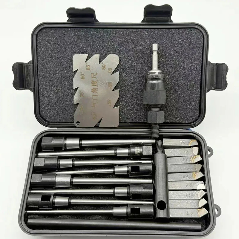 

21pcs Adjustable Hard Alloy Grinding Reamer Handle Cutter for Car Motorcycle Valve Seat Repair Tool