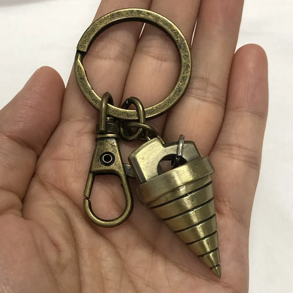 حلقة مفاتيح معدنية من Tengen Toppa ، مثقاب أساسي ، قلادة تأثيري ، اكسسوارات مجوهرات ، Tengentoba و Lagann Michael