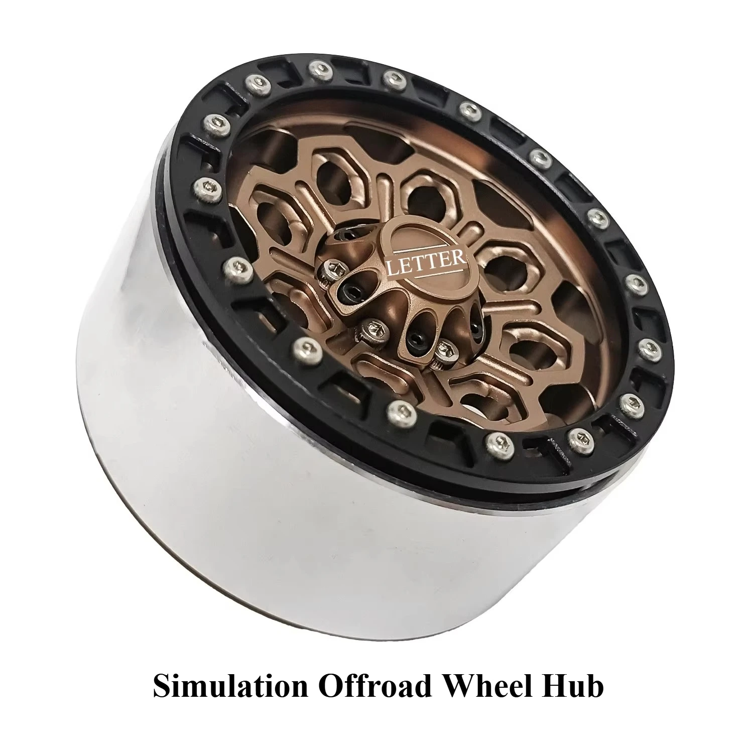 RC Crawler Custom Size 2.6 Inch Simulation Offroad Wheel Hub for 1/8 Scale CROSSRC H8H H8P YK RC Vehicle Upgrade Parts (4pcs)