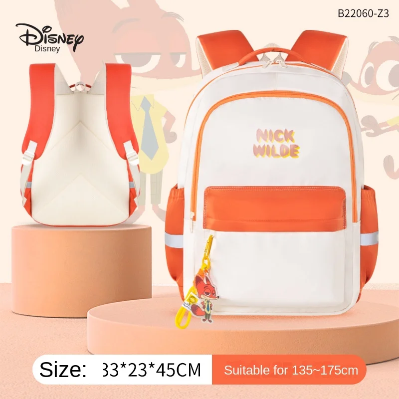 Disney Girl Causal School Bag Primary Middle High Student Shoulder Orthopedic Backpack Large Capacity Light Water Proof Mochilas