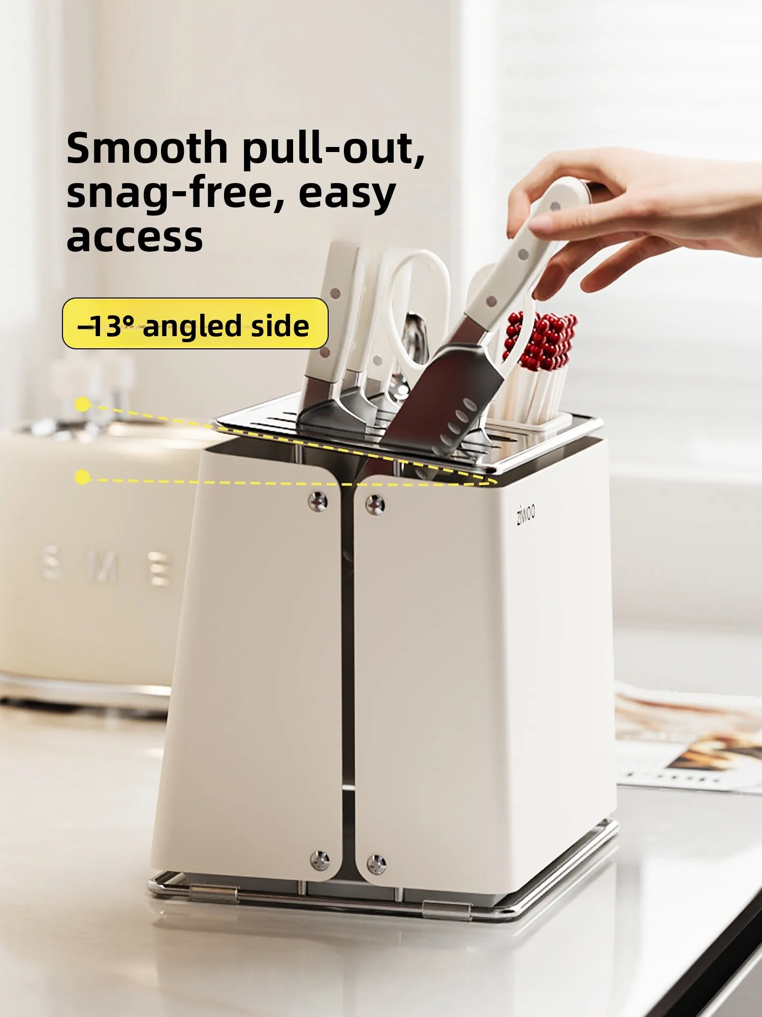 

Stainl Steel Knife Holder Kitchen Multi-Function Storage Ra High Aesthetic Value Chopstis Tube Organizer Kitchen elf