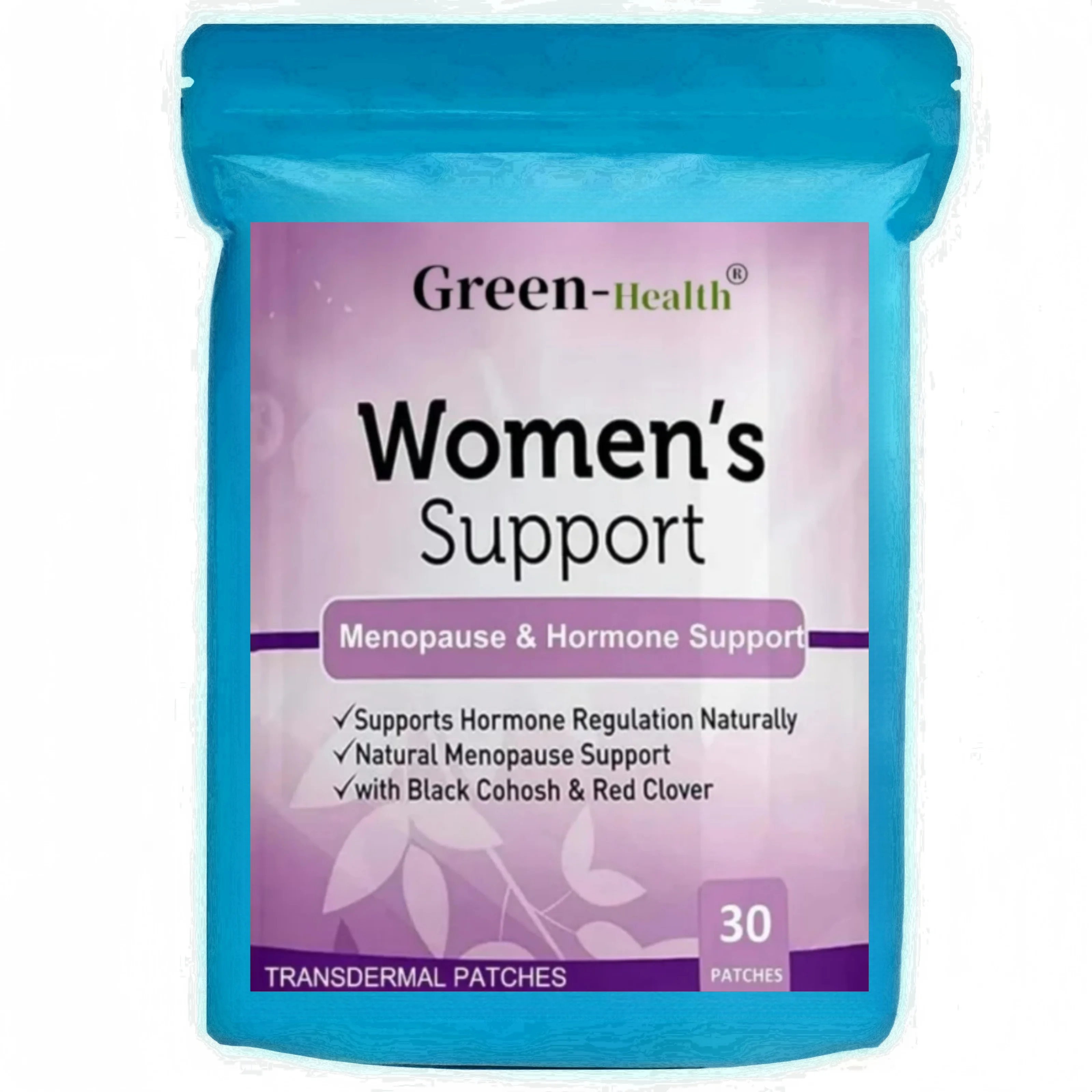 Womens Support Transdermal Patches Hormone Regulation Menopause Support -30 Patches One Month Supply