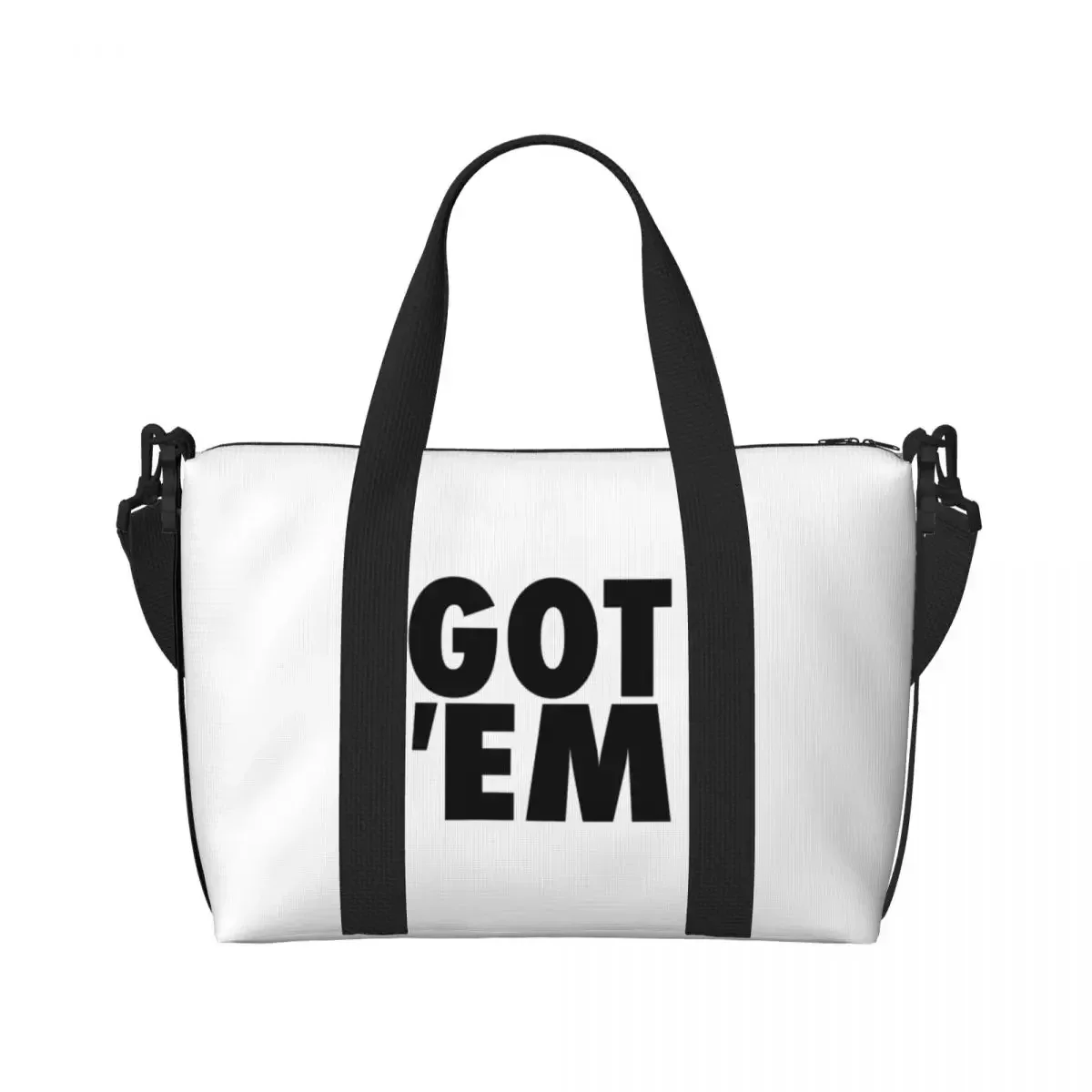 مخصص كبير GOT 'EM حمل حقيبة المرأة التسوق الكتف شاطئ الصالة الرياضية حقيبة السفر