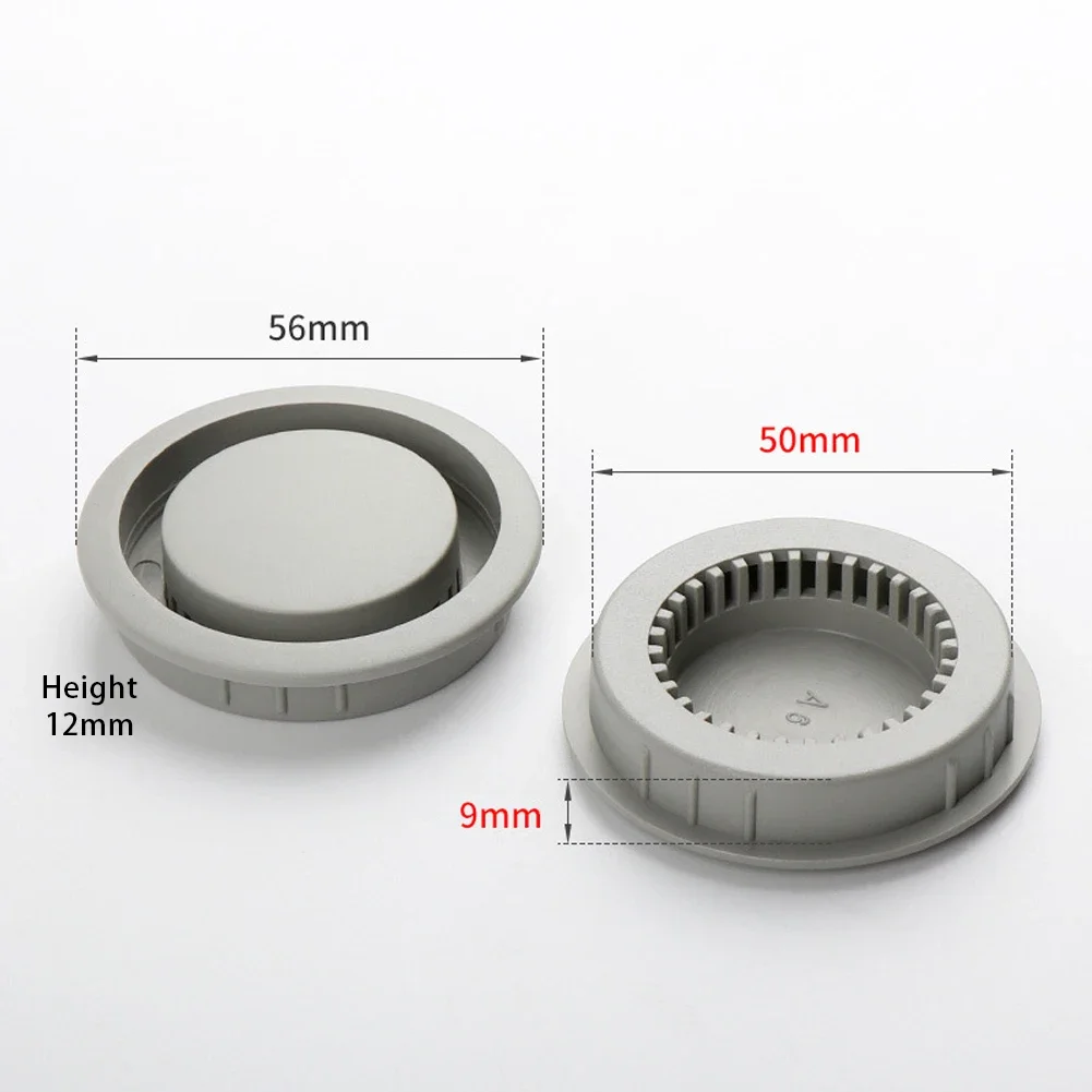 Vents Louver Cabinet Vents Auditoriums 50mm ABS Plastic Grey/Black/Brown/White Ventilator Grille Hole Vents Cover