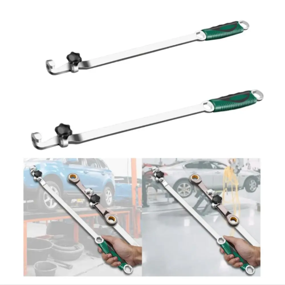 

Extra Leverage Wrench Extender Tool Comfortable Soft Grip Handle Maximum Leverage Spanner Extension Tool Carbon Steel Efficient