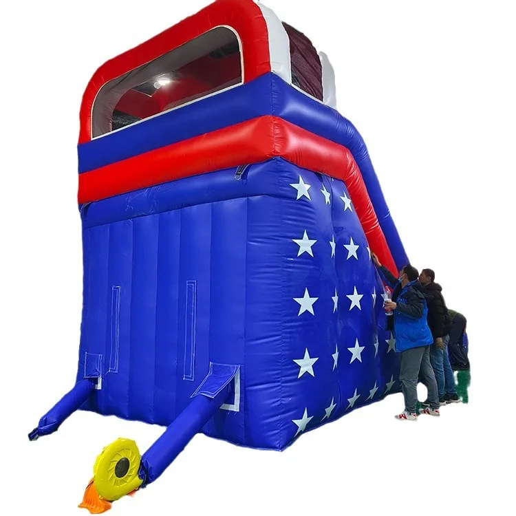 Customized large inflatable slide Children's inflatable jumping bed Naughty castle Small inflatable castle Foreign trade exit in