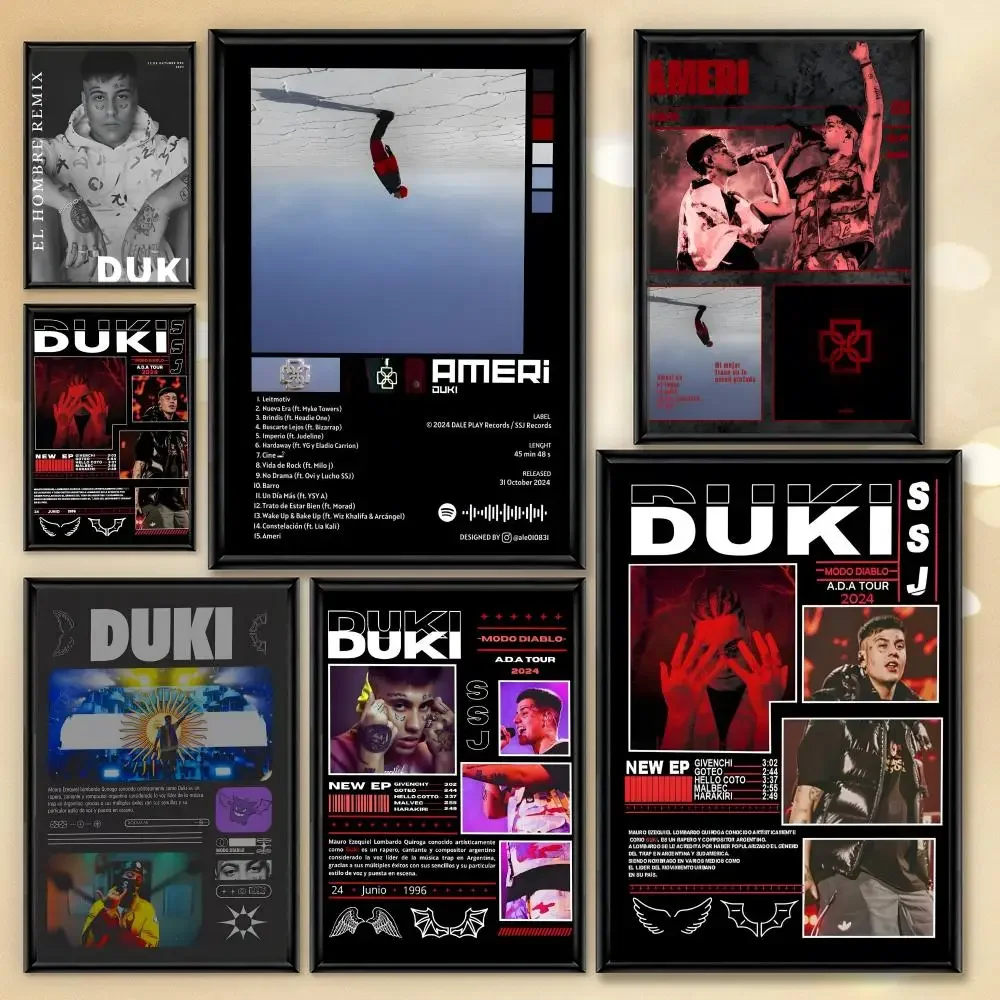 

Hot Rapper D-duki Poster Aesthetic PVC Wall Art - HD Waterproof UV Resistant For Home Bar Office