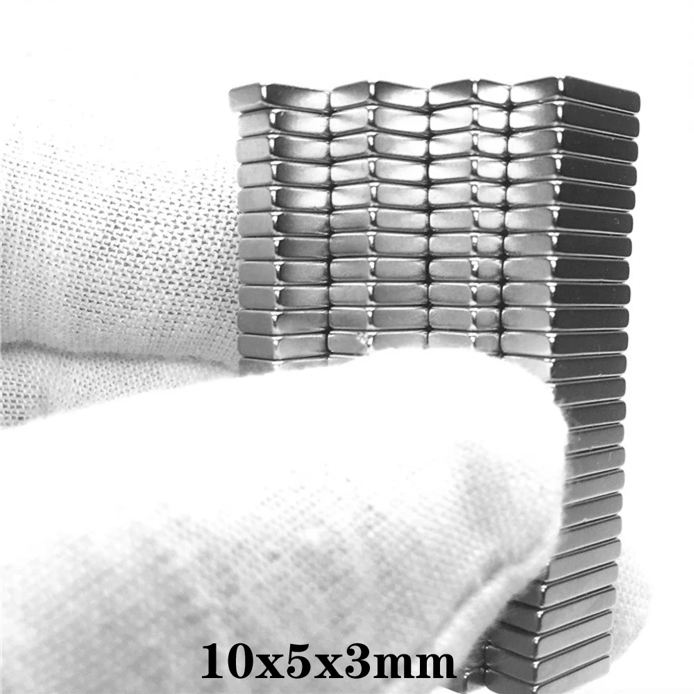 10x5x3mm Small Block Magnets 10*5*3 Powerful Magnet 10*5*3mm For Home Refrigerators, Offices DIY 10x5x3 mm