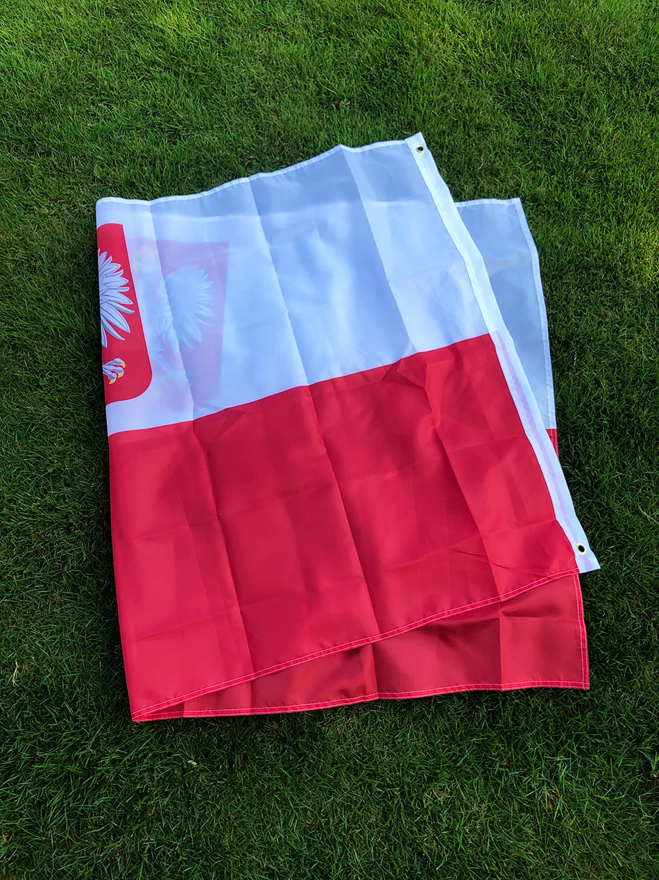 Bandera Polonia Águila Blanca y Roja 90x150 cm – República - imagen 5