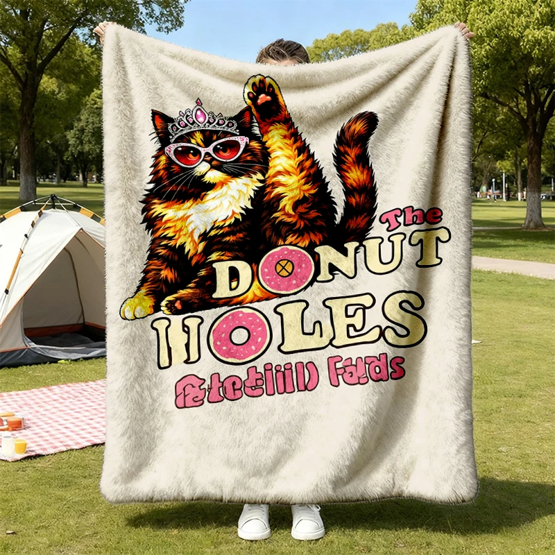 Flannel Blanket, Donut Holes Fan Club Flannel Throw, Fan Cozy Blanket, LitRPG Gift