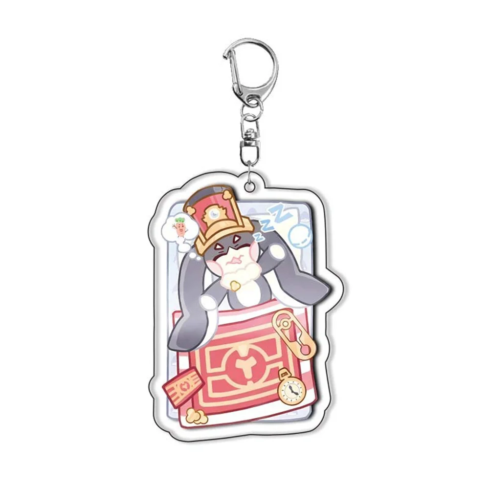 Hot New Anime Honkai: Star Rail Q Edition Square Series Acrylic Keychain Figure Display Cosplay Charm  Anime Acrylic Gifts 15cm