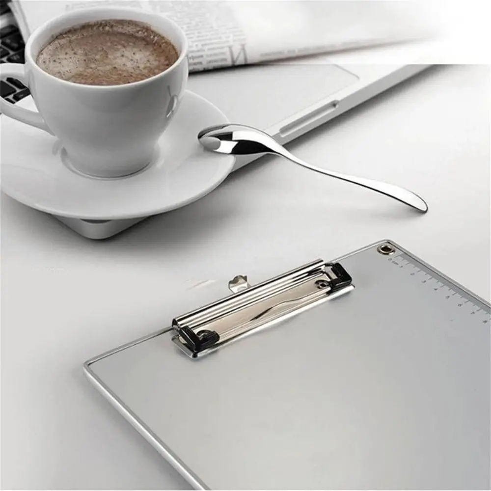 

School Supplies File Folder Aluminum Alloy A5 Paper Ticket Storage Clipboard A4 Document Holder Writing Pads Writing Board Clip