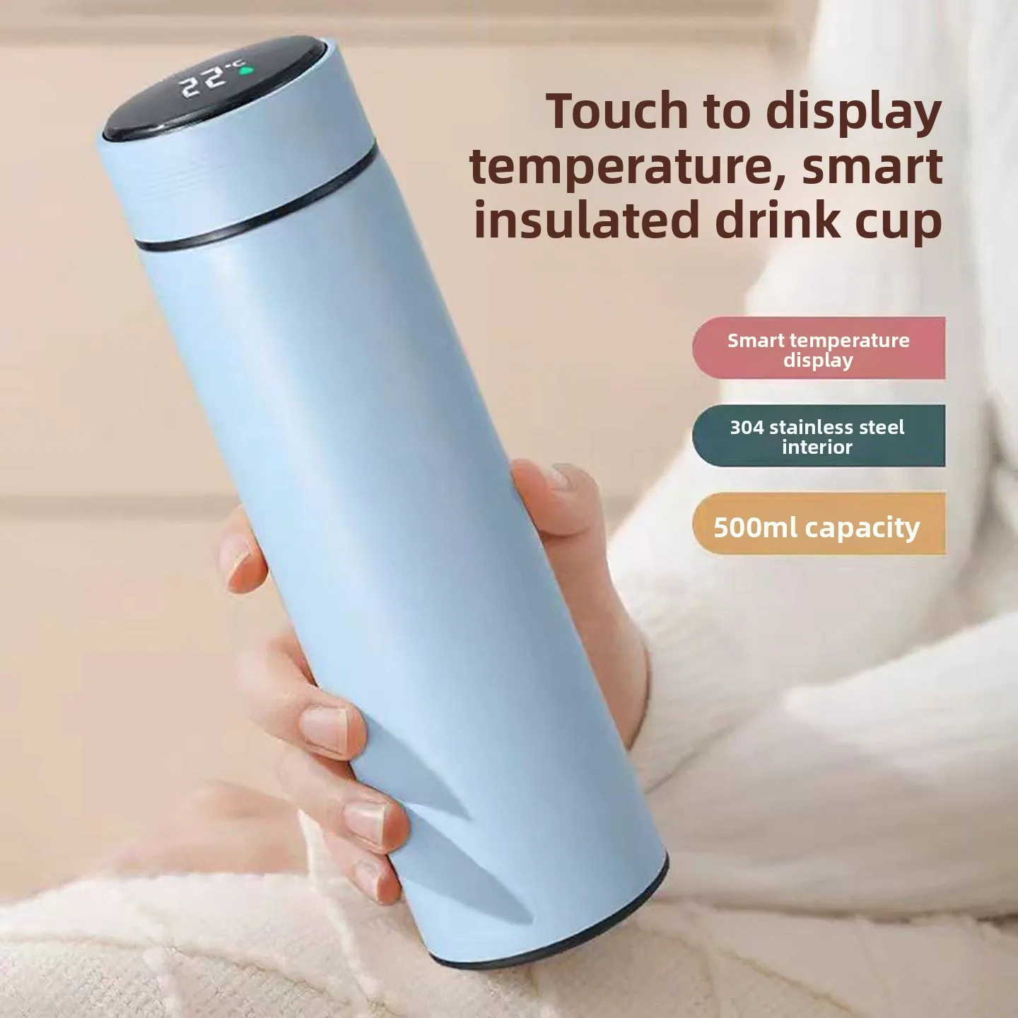 

Изолированная бутылка для воды nt из нержавеющей стали, большая емкость, портативный простой дизайн для мужчин и женщин, логотип Enaved