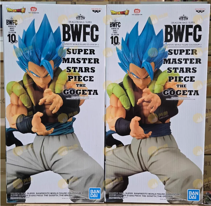 متوفر 100% الأصلي Bwfc Gogeta أنيمي الشكل سوبر سايان Gogeta الأزرق الذكرى 10th 01 و 02 أنيمي الشكل تحصيل لعبة