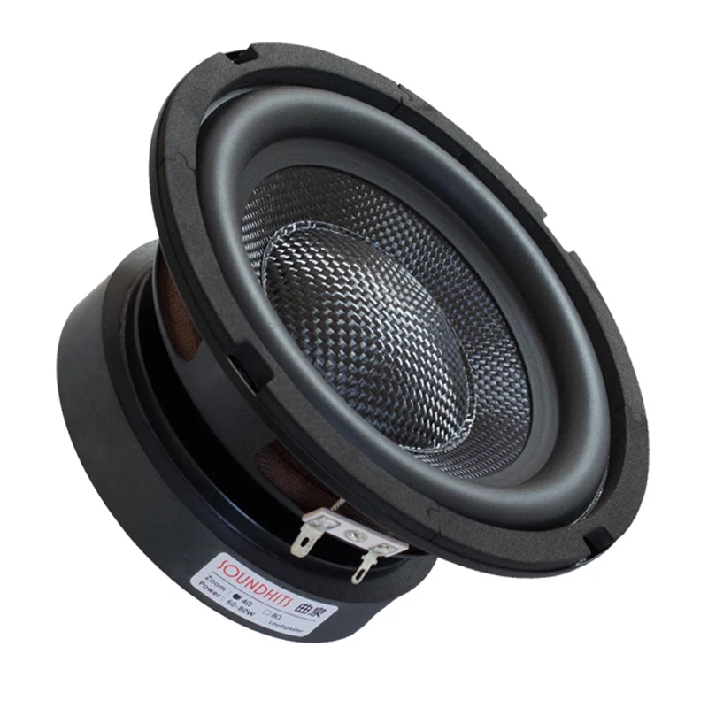 80W 6.5 Inch Subwoofer Speaker Unit Home Theater Car Speaker Audio Modification and Upgrade HIFI Amplifier Sound LoudSpeaker