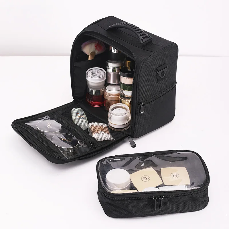 Women Makeup Bag Set Professional Cosmetics Storage Kit PVC Hairdressing Tools Storage Box Waterproof Storage Case