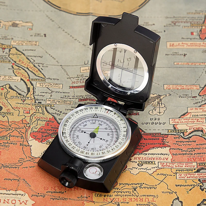 Compass with inclinometer compass, can measure slope fluorescent night vision, field exploration compass