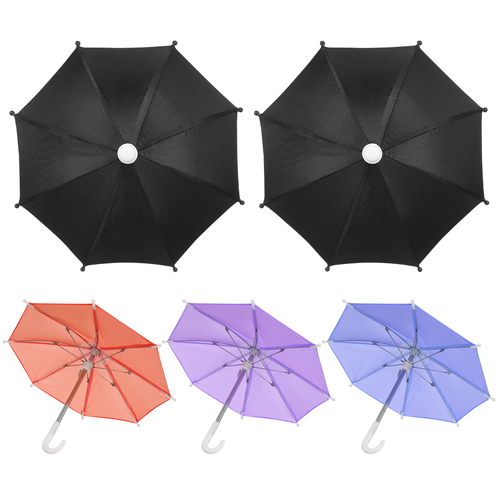 

5 Pcs Umbrella Model Mini Decor Kids Accessories Pink Furniture Toy Toys Travel for