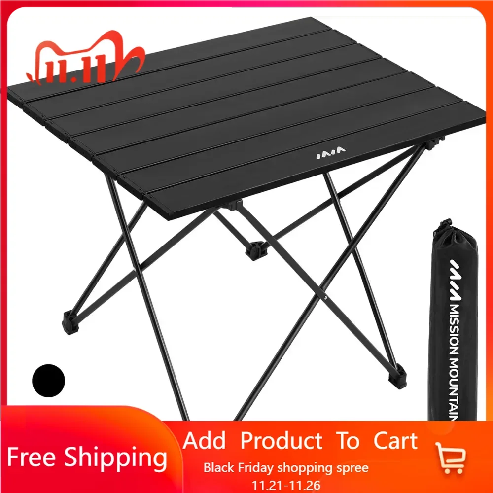 Compact Camp , Outdoor Folding , Portable Camping Side , Ultralight Aluminum Beach Table, Small Camping