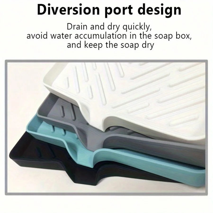 Versatile Japanese-Inspired Sink & Soap Drain Pad - Large, Water-Resistant Design for Kitchen & Bathroom Use