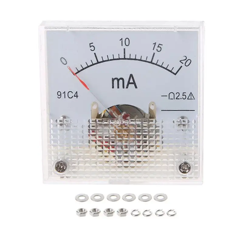 Class 2.5 Accuracy for DC Analog Panel Meter Ammeter 100uA 20mA 30mA 500mA 0-1A Dropship