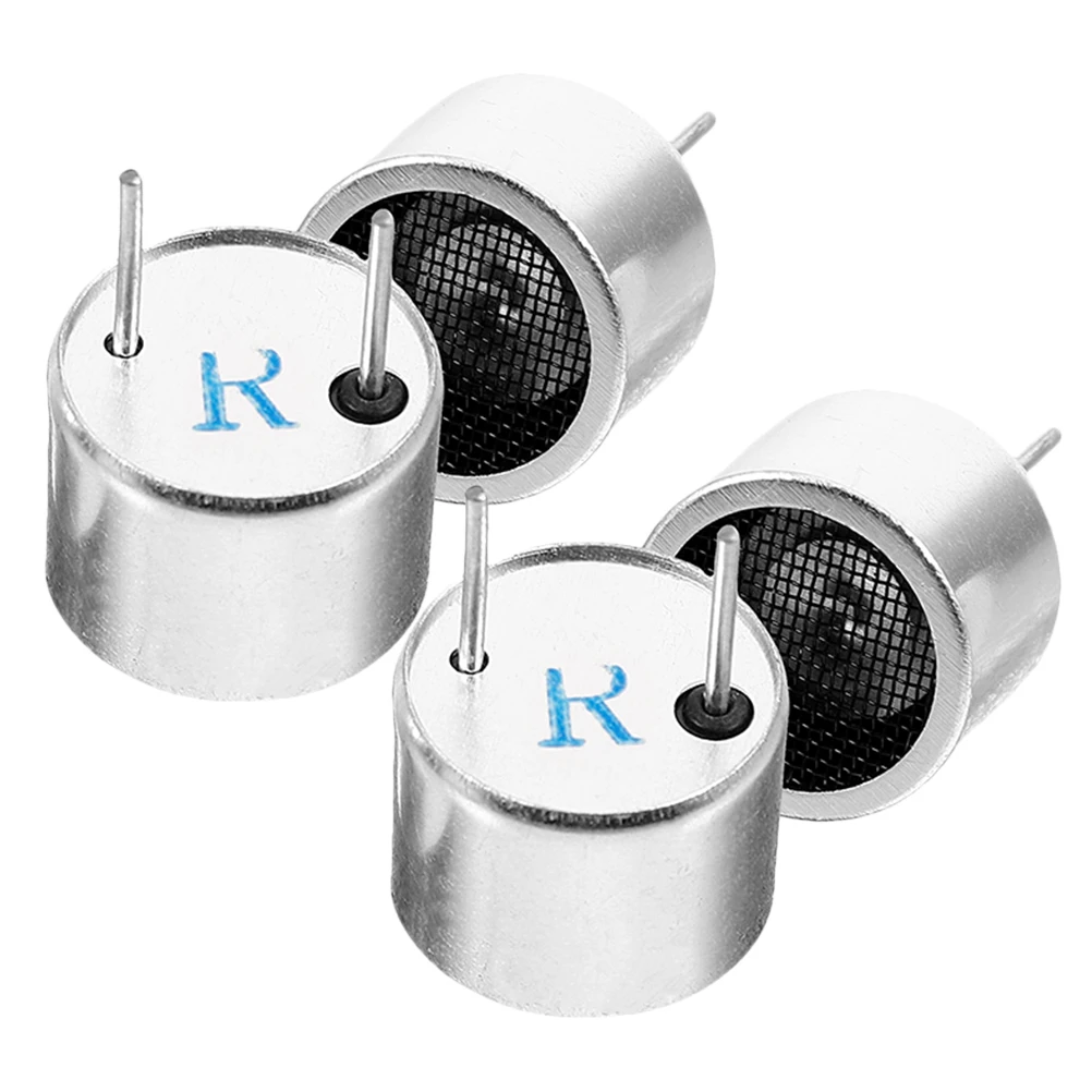 

2Pairs Ultrasonic Probe Iron Material Precise Ultrasonic Level Measurement Vehicle Obstacle Avoidance Transducer Sensor