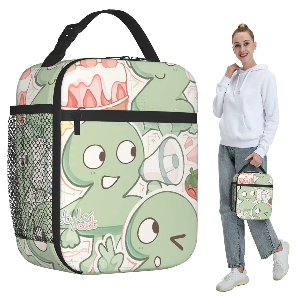 

Two Tpot BFDI Insulated Lunch Bag for Women Office Cooler Thermal Food Box Tote Leakproof Lunch Boxes Container