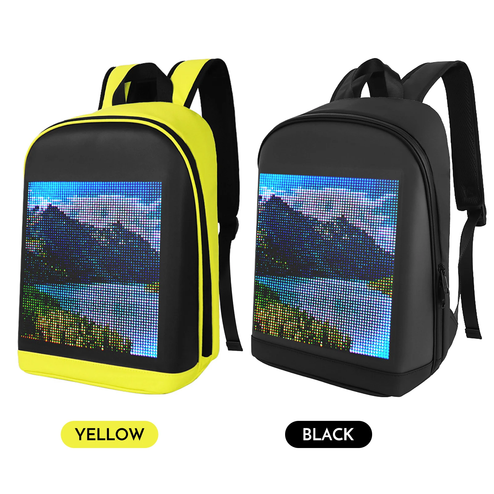 

LED Color Screen Customizable Backpack Travel Bag Pack School Bag for Men Women College Students travel backpack
