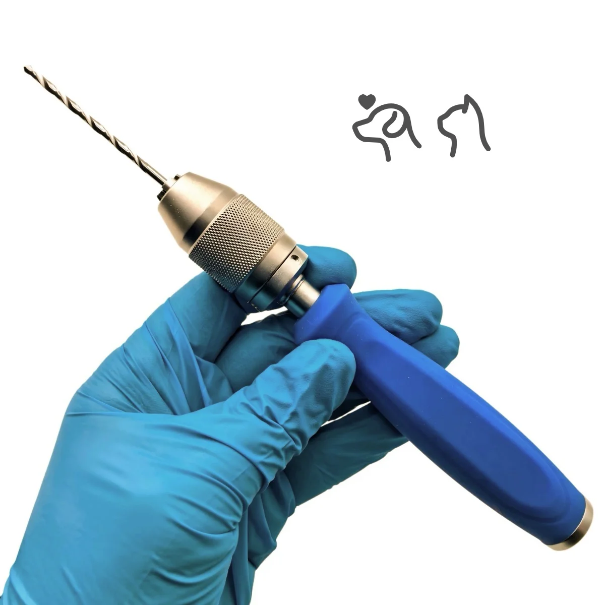 Orthopedic Hollow Hand Drill for Veterinary Use Keyless Self-Locking Gram-Pin Insertion Tool Gristly Needle for Pet Animal Care