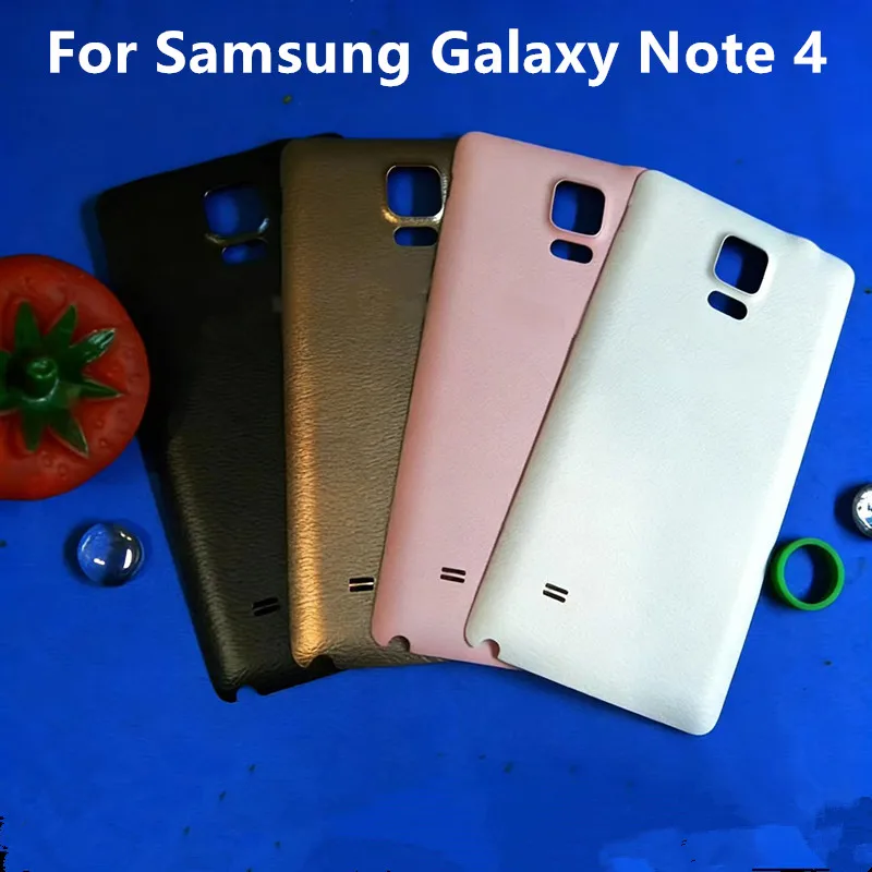 Note4 Housing For Samsung Galaxy Note 4 Plastic Battery Back Cover Repair Replace Door Phone Rear Case