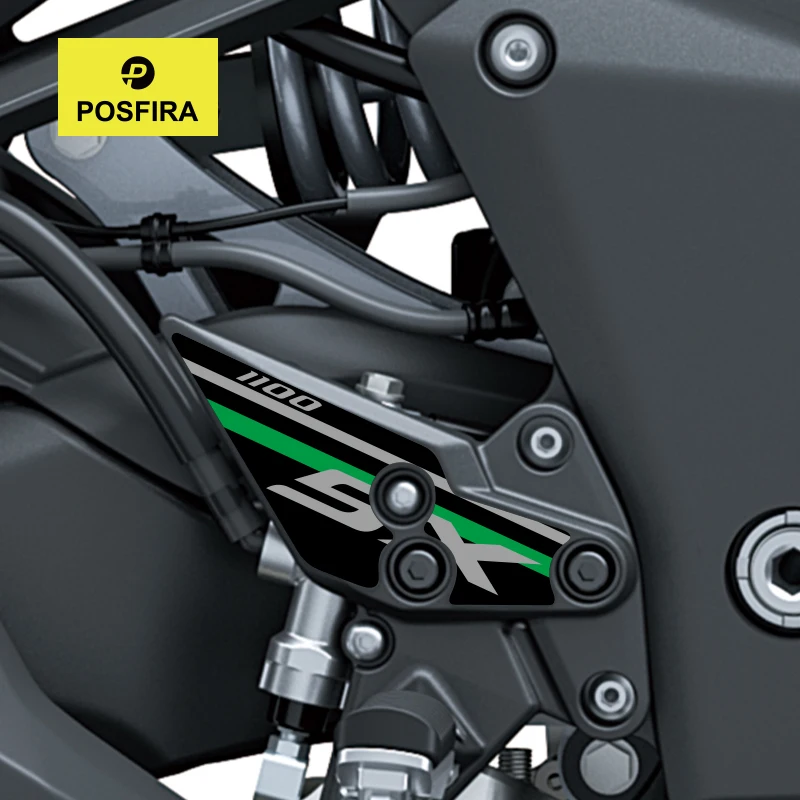 

Наклейки на подножки мотоцикла POSFIRA, виниловые декали для Kawasaki Ninja 1100SX 1100 SX/SE 2025-2026, аксессуары для мотоциклов