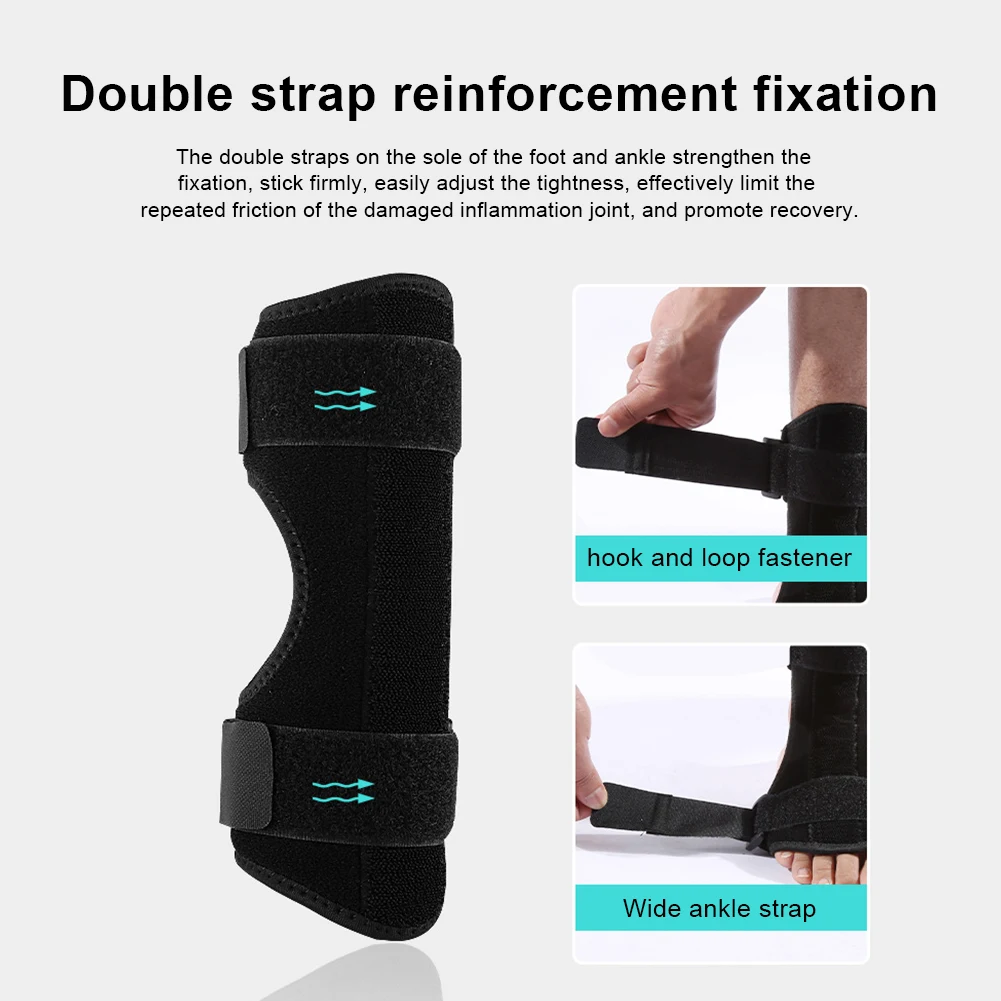 

Регулируемый бандаж для ног, подошвенный фасциит, ночная шина, дышащий бандаж для ног с алюминиевой полосой для детей и взрослых