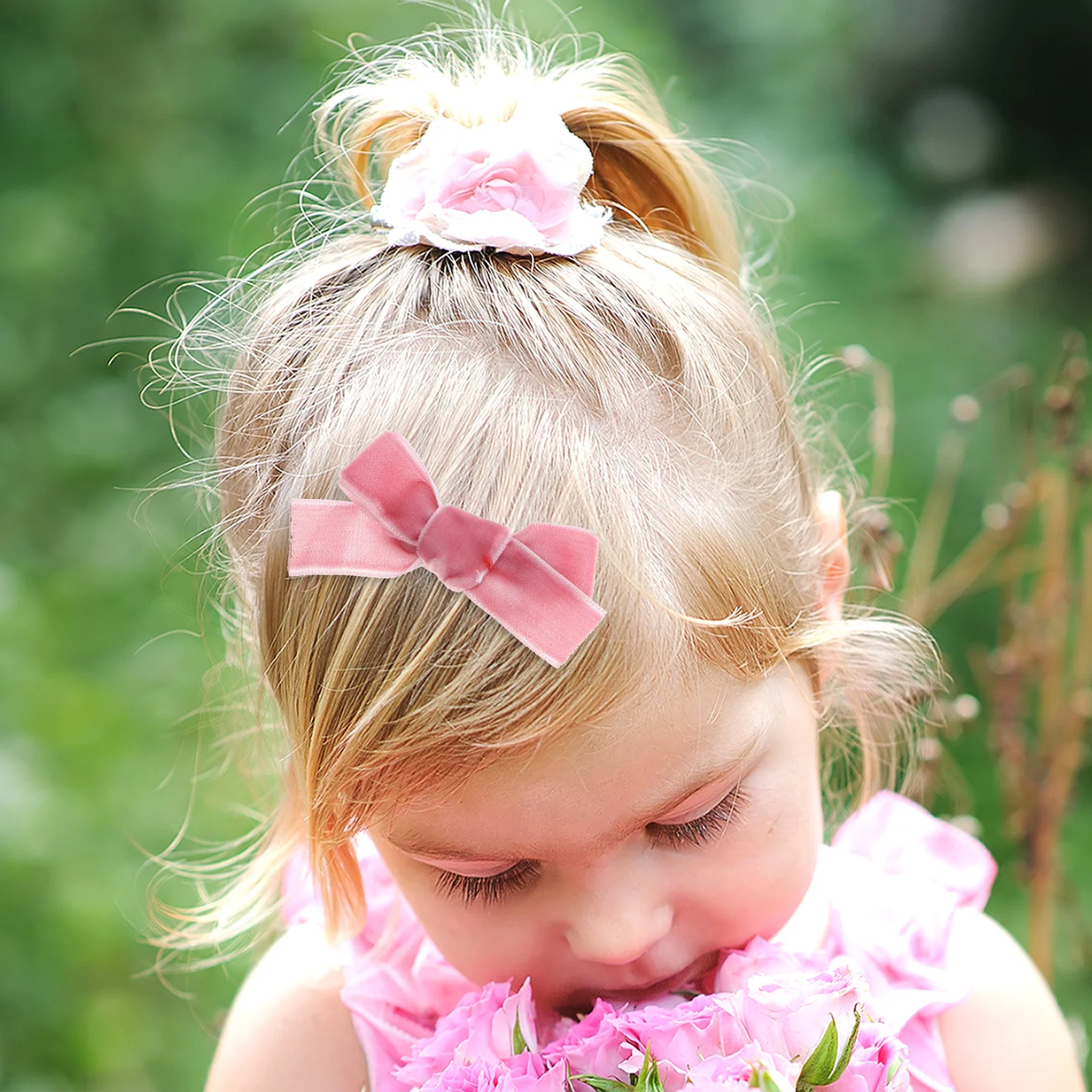 3 pçs grampos de cabelo arco para meninas elegante bowknot decoração crianças acessórios para o cabelo leve seguro segurar clipes jacaré
