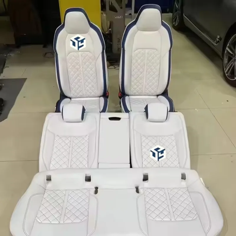 

Universal 5 Seats Car Seat Cover Full Set Luxuy Faux Leather Waterproof Front Rear Car Seat Cushion