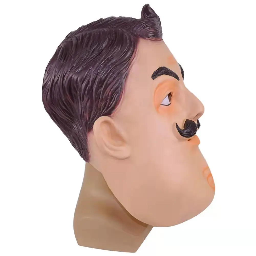 Party-Spaßmaske Rollenspiel-Requisiten, Halloween-Gesichtsbedeckung Sichtbare Latex-Kopfbedeckung – Detail 1