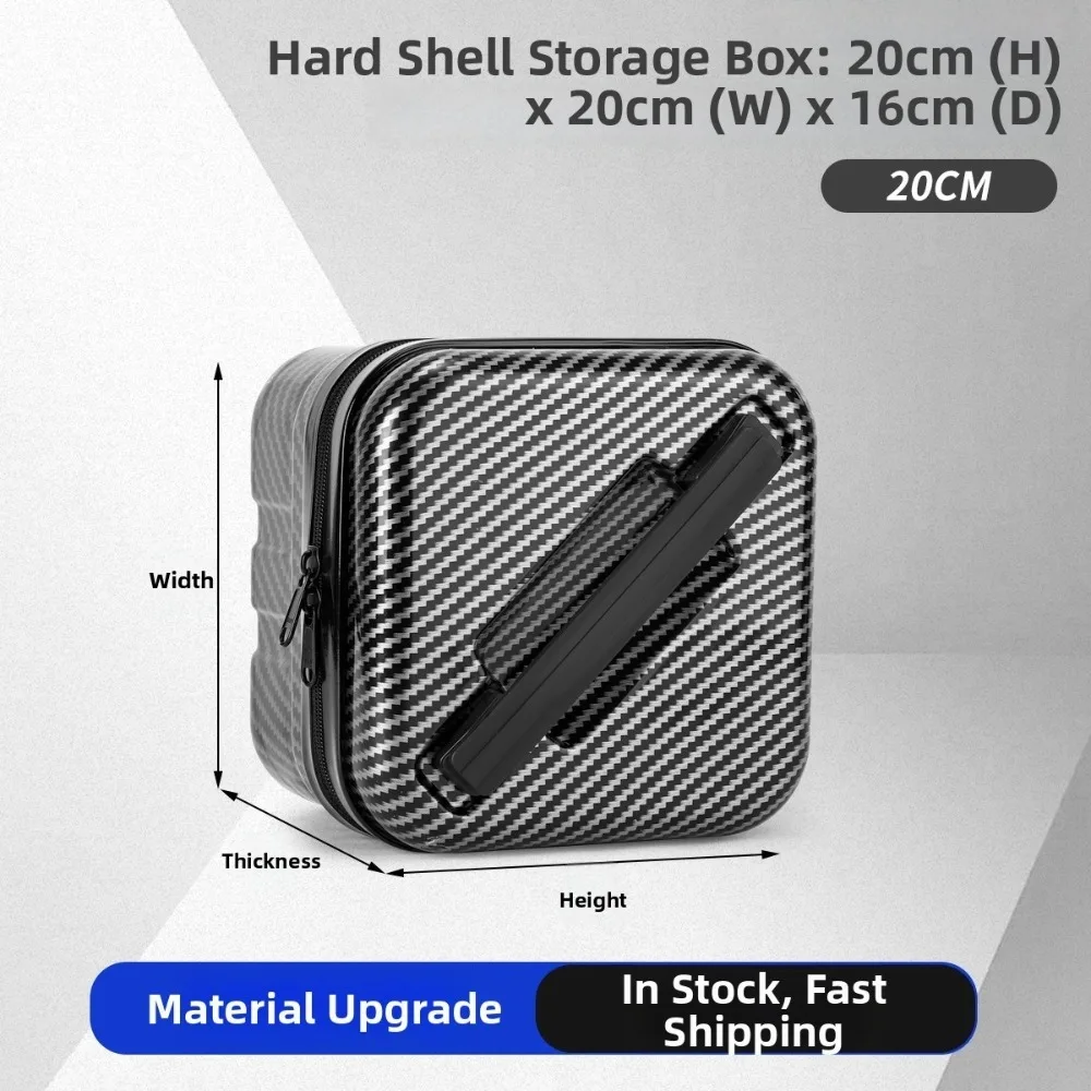 Carbon Fiber Pattern Fishing Rod Bag Thickened Material Wear Resistant Fabric Fishing Rod Float Bag Hard Shell Structure