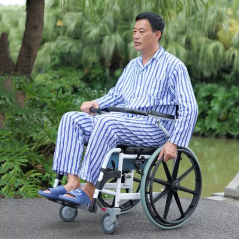 المعاقين المسنين كرسي حمام محمول دش ومرحاض كرسي بلا ظهر قابل للطي ساونا خطوة مايندر في الهواء الطلق المعادن Cabeceros أثاث المنزل #5