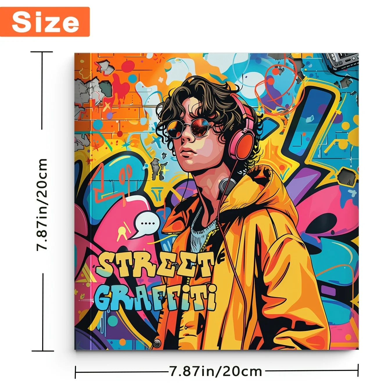 1pc Dee Edition Coloring Book 25 Pages 20 Cm x 20 Cm Hip Hop Art Figure Graffiti Books for Mindfulness Emotional Relief