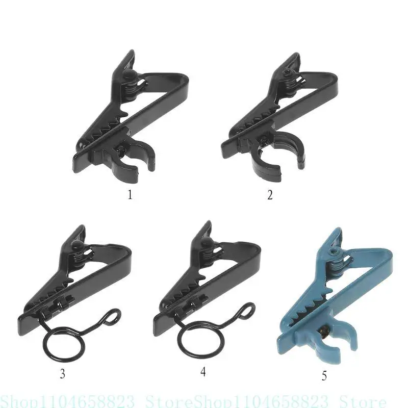 Mini morsetto universale per fascetta da bavero per microfono portatile utilizzato per il sistema microfonico wireless lavalier con colletto della maglietta