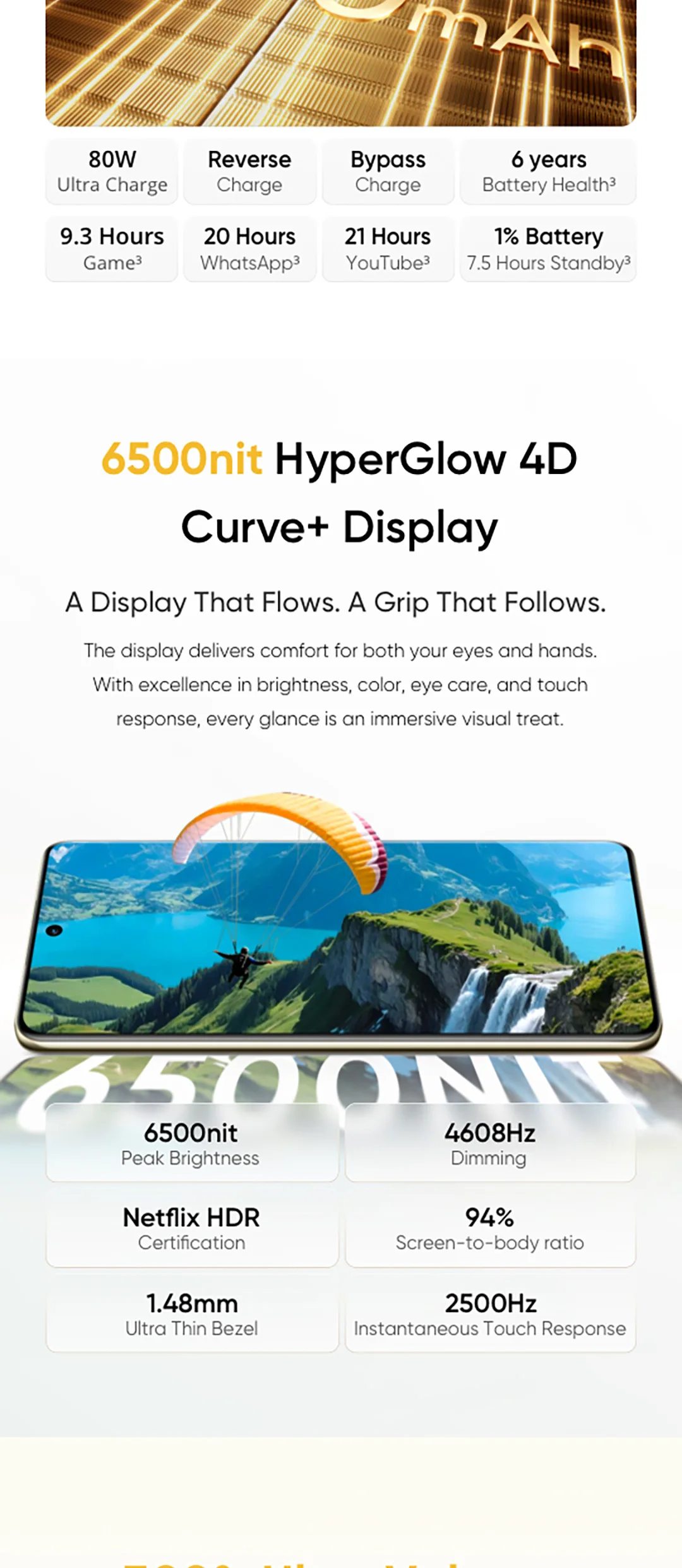 [World Premiere] realme 16 Pro Plus Smartphone Snapdragon 7 Gen 4 Chipset 200MP Camera 6.8" 144Hz Curved Display 7000mAh Battery