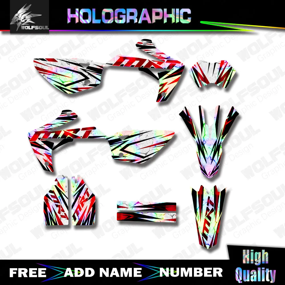Image of Für Rieju MRT 50 2009 2010 2011 2012-2021 Mrt50 Motocross Team Holographics Hintergrund-Aufkleber-Set Dekoration Custom