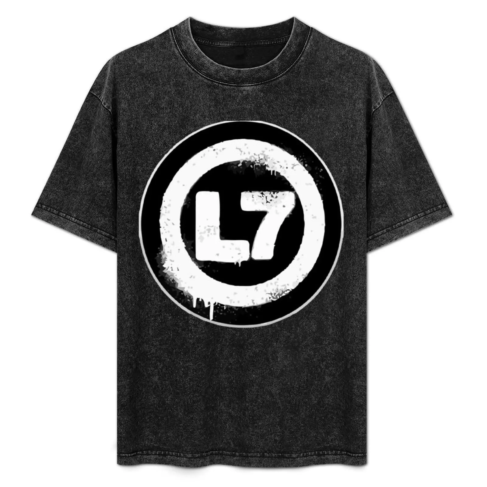 

Seven Black L7 T-Shirt Sports Casual Breathable Tee Shirt