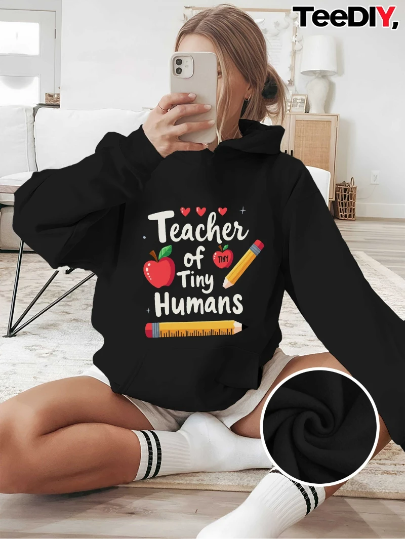 

2025 Autumn and Winter Educator Clothing, Casual Hoodie, Trendy Educator Wear High-end Luxury Is for Both Men and Women Top Y2k