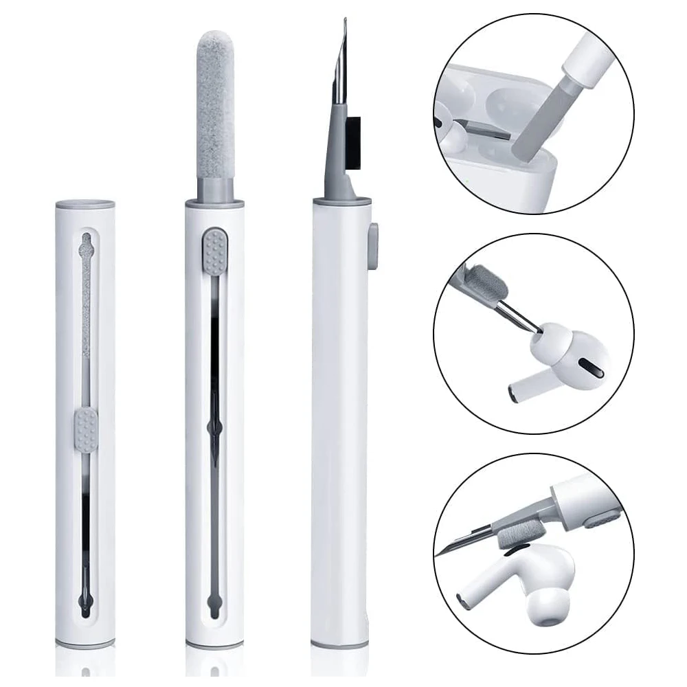 Kit de limpeza para Airpods Pro 3, 2, 1, Fones de ouvido Bluetooth, Ferramenta de limpeza, Estojo Durável, Escova Limpa Caneta para Xiaomi Airdots 3Pro