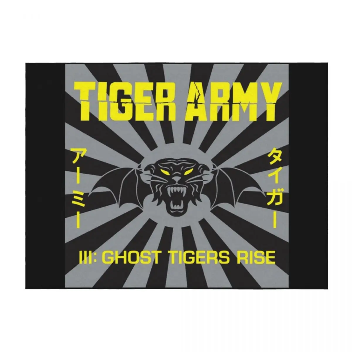 

Tiger Army iii ghost tigers rise Throw Blanket Thin Thermals For Travel Hair Summer Beddings Blankets
